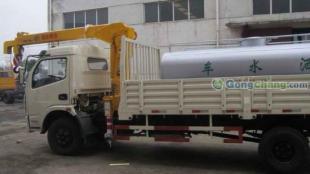 供應東風6.3噸三節直臂隨車吊 高效物流運輸與清障作業的得力助手